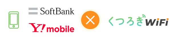 SoftBankスマホ・Y!mobileスマホユーザーならくつろぎWiFi